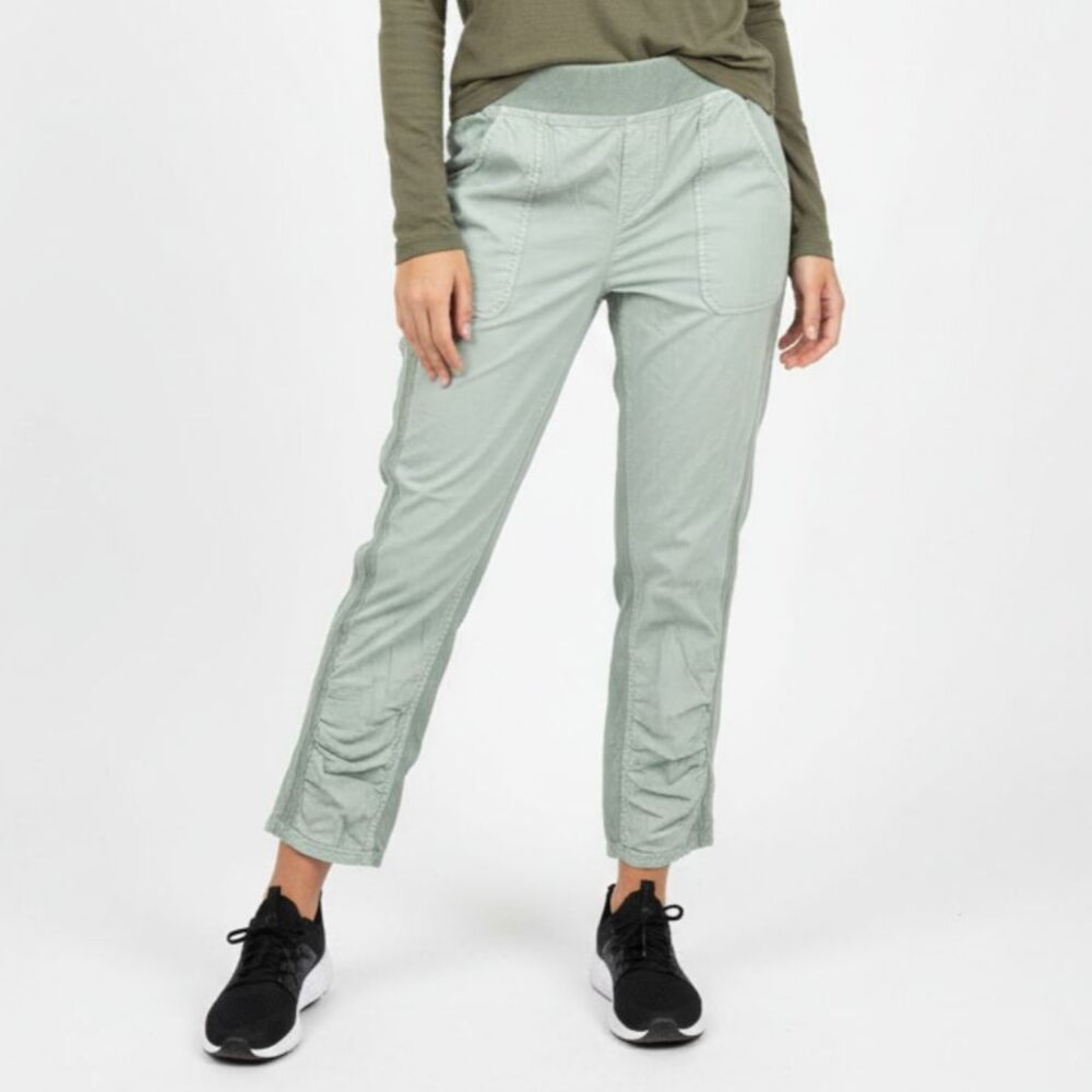 XCVI Pale Green Casual Cropped Utility Pants L